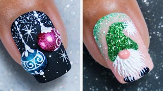 New Christmas Nail Art Ideas 2023  Best Compilation For Short Nails [upl. by Lyrehc]