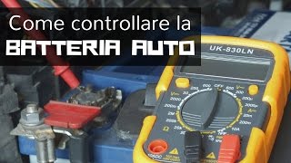 Come controllare lo stato della batteria dellauto con un tester  multimetro [upl. by Caassi]