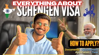 Schengen Visa for INDIANS 🇮🇳  EVERYTHING You Need To Know [upl. by Whallon309]