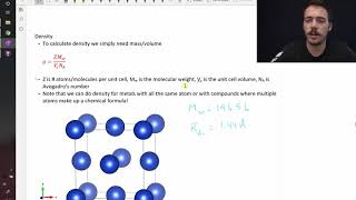 How to calculate theoretical density for crystal structures [upl. by Amity823]