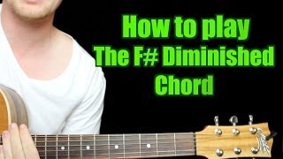 How to Play  F Diminished Chord Guitar [upl. by Ydnil501]