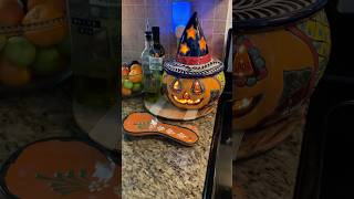 Mexican Fall Decor In My Home  thrift finds talavera pumpkin lantern [upl. by Quill243]