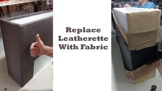 Leatherette sofa Repair and transform a worn out leatherette sofa into a brand new one [upl. by Wenn]