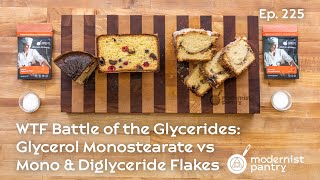 Battle of the Glycerides Glycerol Monostearate vs Mono amp Diglyceride Flakes WTF  Ep 225 [upl. by Nnylecyoj]