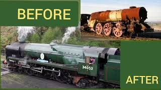 WHO DOES THIS Before and After SCRAP to SHINE Southern Locomotives Ltd Steam Preservation [upl. by Lairea947]