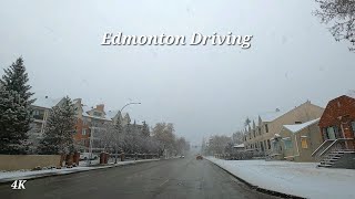 Spring Season Snow Fall Edmonton Alberta Canada April 2024 [upl. by Aratal]