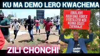 KOMA ZIKUCHITIKADI KU MA DEMO LERO IZIZI ANYAMATA AZIKWANJE ABWERASO NDIPO AKUTHAMANGITSA ANTHU [upl. by Namlaz]