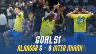 أهداف مباراة النصر 6  0 إنتر ميامي  كأس موسم الرياض 🏆💛💙  Al Nassr 6 Vs 0 Inter Miami Goals [upl. by Nahsaj882]