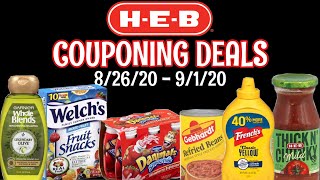 HEB COUPONING DEALS 826  91 [upl. by Aronal]