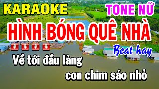 Karaoke Hình Bóng Quê Nhà Nhạc Sống Tone Nữ  Cha Cha Cha   Karaoke Gió Đông [upl. by Adnanref]