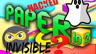 how to hack paperio invisible hack [upl. by Ehrlich994]