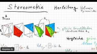 03 Stereo Herleitung Pyramidenvolumen [upl. by Friedlander688]