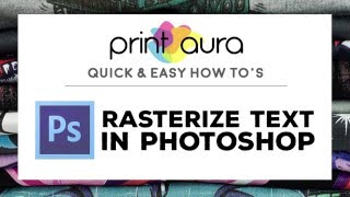 Guide to Rasterize Text in Photoshop [upl. by Anilasor]