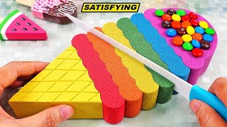 Satisfying Kinetic Sand Cutting and Soap Cubes  Soap opening HAUL No talking [upl. by Suertemed]