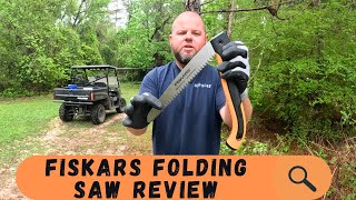 Fiskars Power Tooth Soft Grip Folding Saw 10Inch [upl. by Meesak]