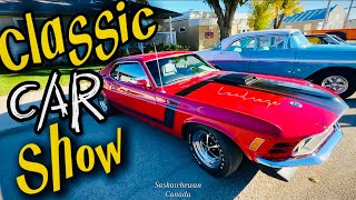 Classic car show 2024  50s 60s 70s and 80s Cars  Saskatchewan  Canada 🇨🇦 [upl. by Anirtak606]