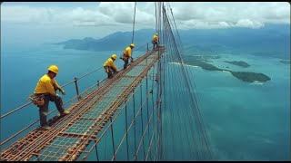 Biggest Bridge Construction Process  Limmern Pumped Storage Plant Steel Hydraulic Engineering [upl. by Kciremed45]