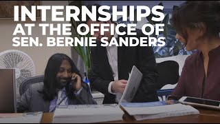 Apply for a paid internship in Sen Bernie Sanders’ Vermont and Washington DC offices [upl. by Arihppas503]