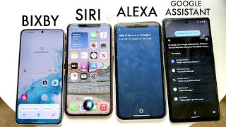 Siri Vs Google Assistant Vs Bixby Vs Alexa Which Is Better [upl. by Hokanson]