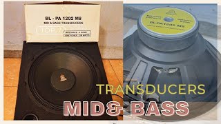 Speaker 12 MID BASS Transducers AUDAX Bell BL PA 1202 M8 [upl. by Reivaz612]