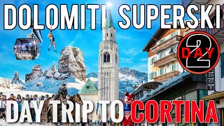 Dolomiti Superski Day 2 — The Best Day Trip In The Italian Dolomites — Skiing To Cortina d’Ampezzo [upl. by Asiel]