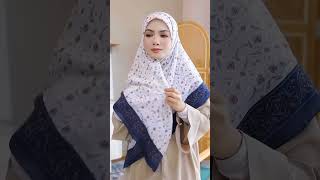 Hijab segiempat tutorial simple model hijab terbaru segiempat hijabstyle hijabers [upl. by Repooc]