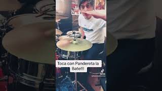 COMO TOCAR PANDERETA CON EL HITHAT drummer bateria clases drums [upl. by Ahseuqal555]