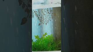 Canvas paper diye painting painting art rainyday viralvideo viralreels [upl. by Sklar]