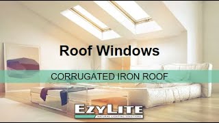 DIY INSTALL GUIDE EzyLite Roof Window  Corrugated Iron Roof [upl. by Pangaro]