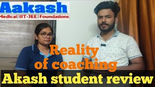 Aakash coaching review by student of aakash  aakash coaching detail review [upl. by Nnyladnarb178]