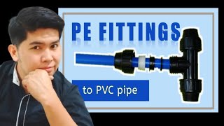 How to connect PVC Pipe using HDPE fittings or connectors  Basic plumbing [upl. by Aissyla]