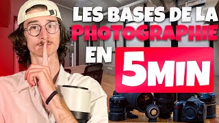 LES BASES DE LA PHOTOGRAPHIE  en 5 min [upl. by Nnyliram701]