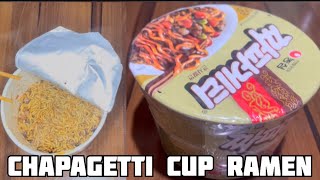 HOW TO MAKE NONGSHIM CHAPAGETTI CUP RAMEN NOODLE IN 3 MINUTESUPDATED PROCEDURE chapagetti ramen [upl. by Cost]