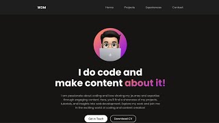 Responsive Portfolio Website Using HTML CSS And JavaScript [upl. by Whale]