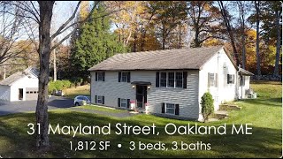 31 Mayland St Oakland ME [upl. by Dietz198]