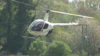 Robinson R22 having fun at Shobdon Airfield long awaiting Draft post [upl. by Yesac]