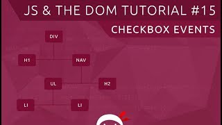 JavaScript DOM Tutorial 15  Checkboxes amp Change Events [upl. by Iruam]