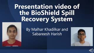 Presentation of the BioShield Spill Recovery System for IRIS [upl. by Victoir]