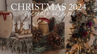 CHRISTMAS DECORATE WITH ME 2024  CHRISTMAS DECORATING IDEAS 2024 CHRISTMAS TREE amp LIVING ROOM 2024 [upl. by Guerin552]