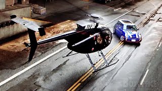 3 Cars vs 1 Helicopter 🚗🚁  Final chase  The Italian Job  CLIP [upl. by Neerac592]