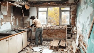 So Talented  This Guy Transformation A Shabby House Into A Gorgeous Home  Time Lapse In 60 Minutes [upl. by Busby6]