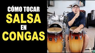 Cómo tocar SALSA en CONGAS  Principiantes [upl. by Remde751]