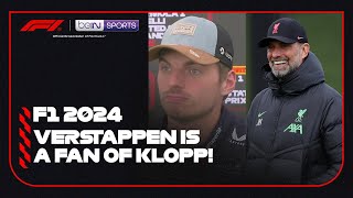 Max Verstappen hails Jurgen Klopps Red Bull move [upl. by Ahiel]