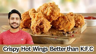 Crispy Hot WingsFried Chicken Restaurant Style Recipe By Hb Food secrets [upl. by Siulegroj]