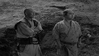 Seven Samurai 1954 Ending scene 4K HDR Mono [upl. by Inaflahk]