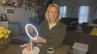 Review Best Lighted Makeup Mirror 2024  10x Magnifying [upl. by Darrin]