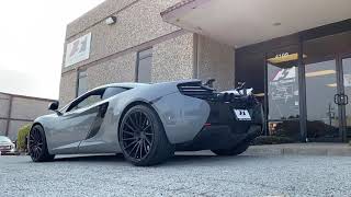 McLaren MP412C amp 650S 1216 3quot Straight Pipes Exhaust with Quad Tips [upl. by Najar]