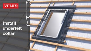 VELUX  How to install an underfelt collar [upl. by Guerin]