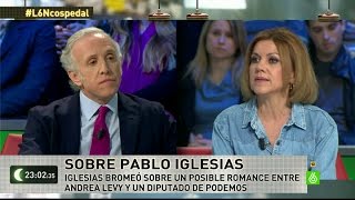 Cospedal tacha de quotmachistaquot la broma de Iglesias sobre Levy y Miguel Vila [upl. by Ahsilem]