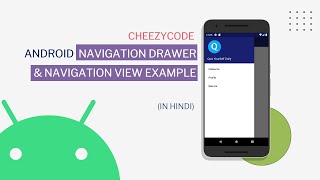 Android Navigation Drawer amp Material ToolBar  NavigationView  CheezyCode 5 [upl. by Nichols]